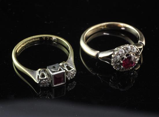 Two 1920s rings.